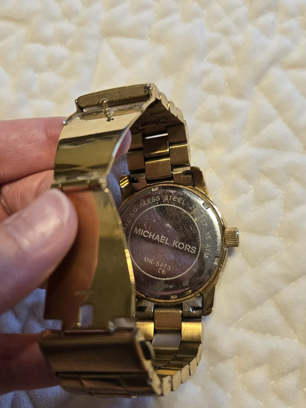 Michael Kors Gold-Tone MK Logo Women's Chunky Watch